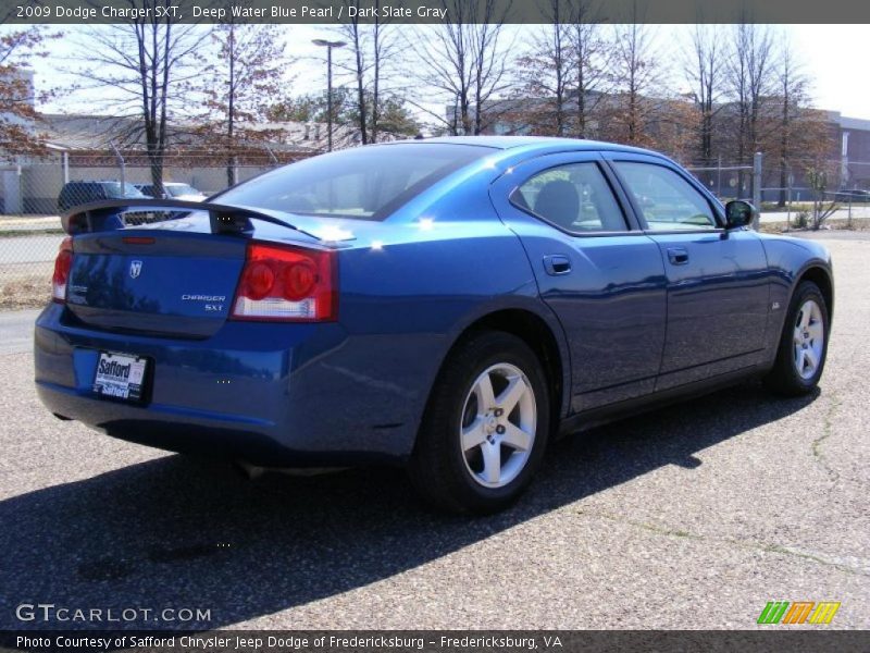 Deep Water Blue Pearl / Dark Slate Gray 2009 Dodge Charger SXT