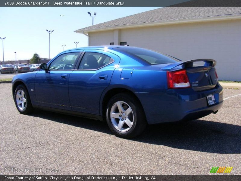 Deep Water Blue Pearl / Dark Slate Gray 2009 Dodge Charger SXT
