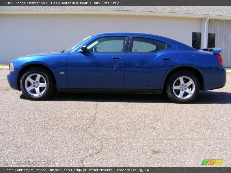 Deep Water Blue Pearl / Dark Slate Gray 2009 Dodge Charger SXT