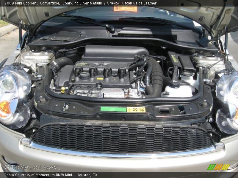 Sparkling Silver Metallic / Gravity Tuscan Beige Leather 2009 Mini Cooper S Convertible