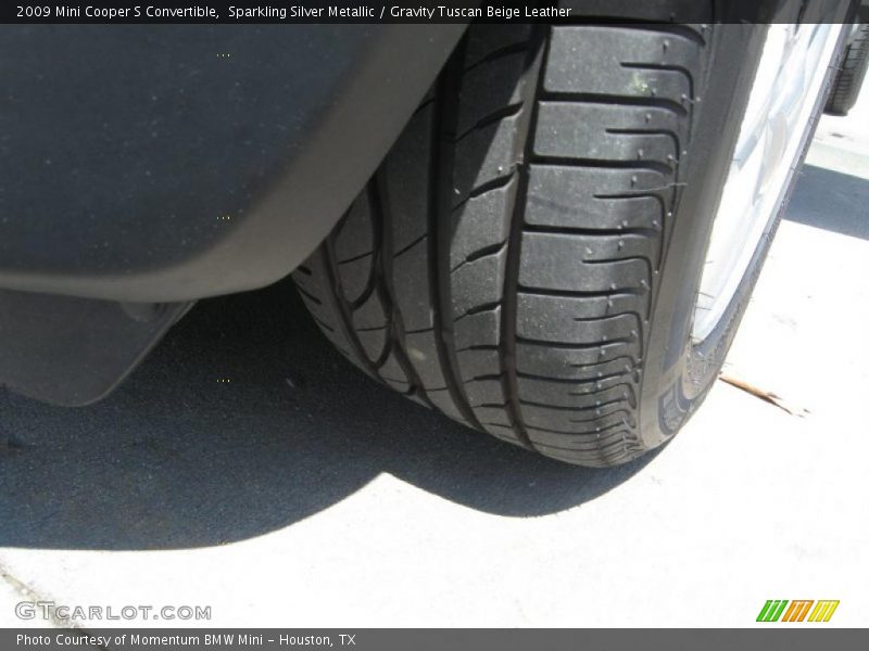 Sparkling Silver Metallic / Gravity Tuscan Beige Leather 2009 Mini Cooper S Convertible