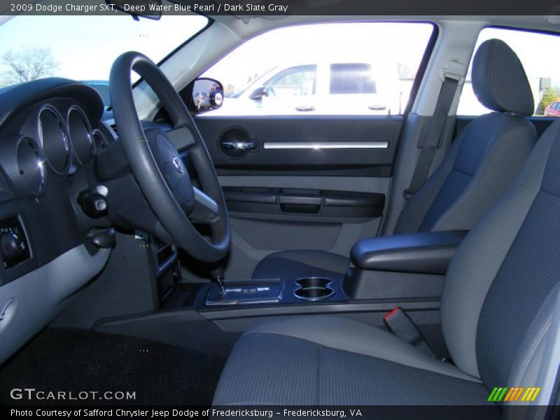 Deep Water Blue Pearl / Dark Slate Gray 2009 Dodge Charger SXT