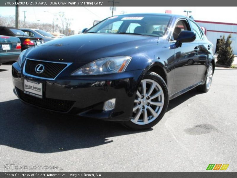 Blue Onyx Pearl / Sterling Gray 2006 Lexus IS 250 AWD