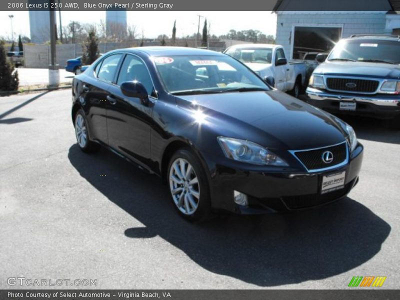 Blue Onyx Pearl / Sterling Gray 2006 Lexus IS 250 AWD