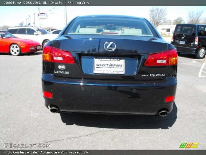 Blue Onyx Pearl / Sterling Gray 2006 Lexus IS 250 AWD