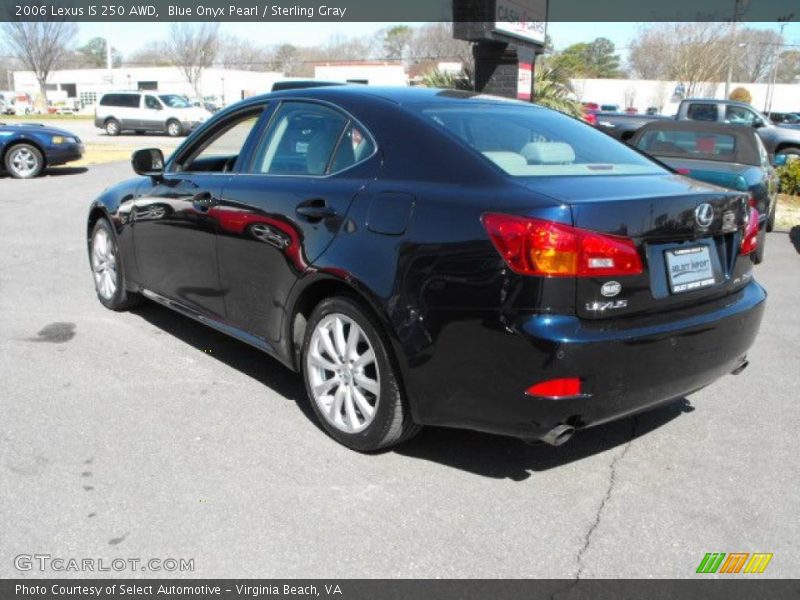 Blue Onyx Pearl / Sterling Gray 2006 Lexus IS 250 AWD
