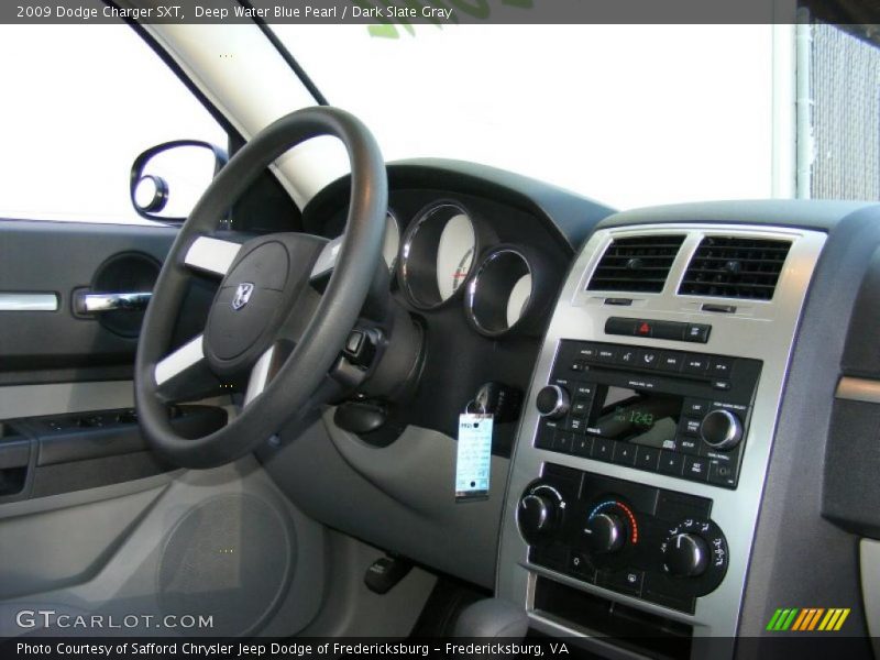 Deep Water Blue Pearl / Dark Slate Gray 2009 Dodge Charger SXT