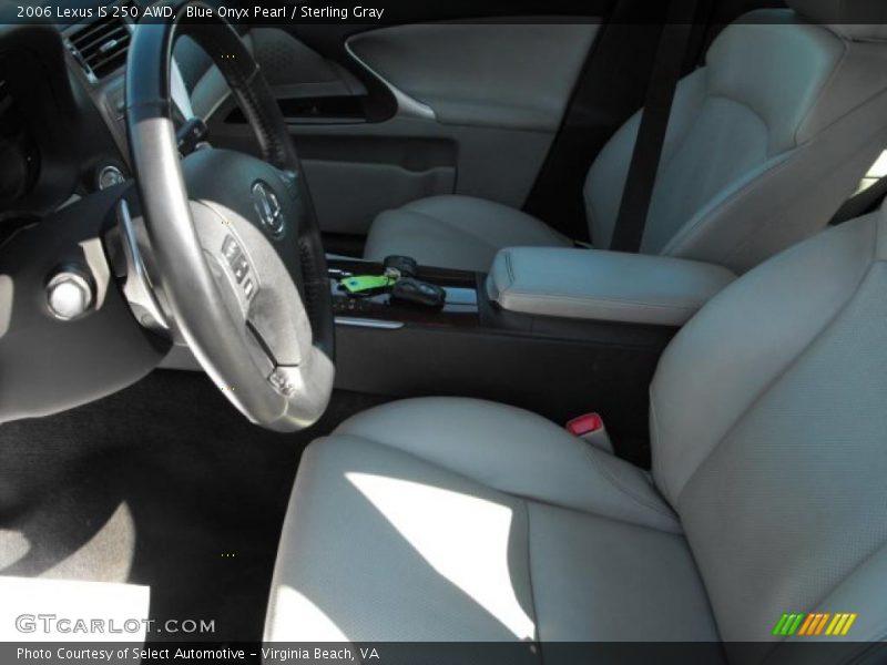 Blue Onyx Pearl / Sterling Gray 2006 Lexus IS 250 AWD