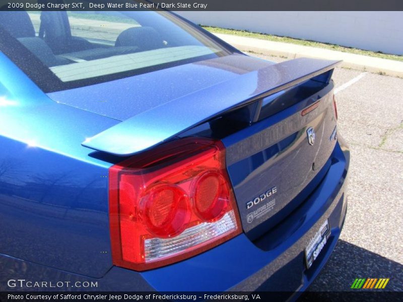 Deep Water Blue Pearl / Dark Slate Gray 2009 Dodge Charger SXT