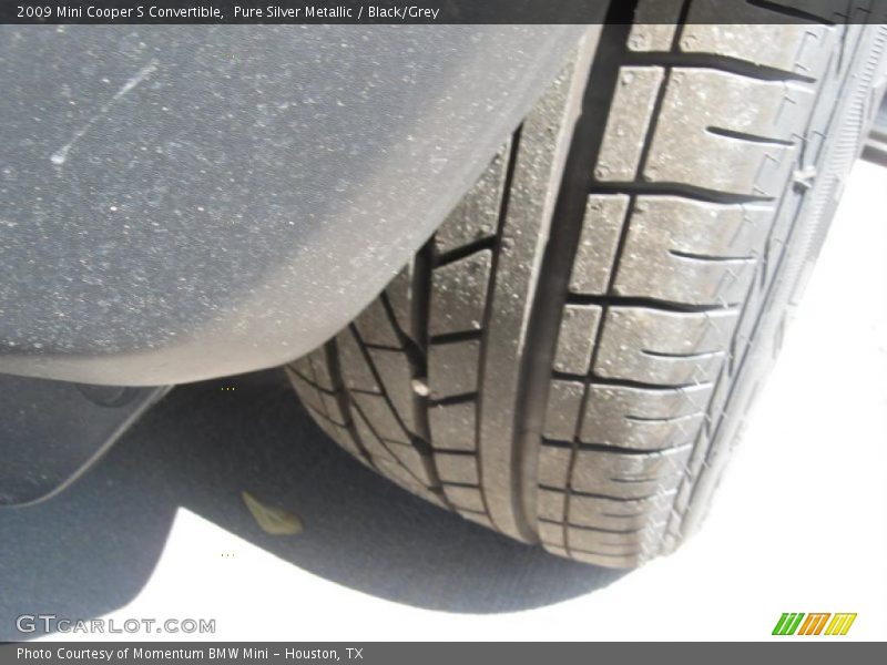 Pure Silver Metallic / Black/Grey 2009 Mini Cooper S Convertible