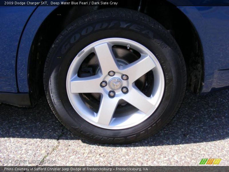 Deep Water Blue Pearl / Dark Slate Gray 2009 Dodge Charger SXT