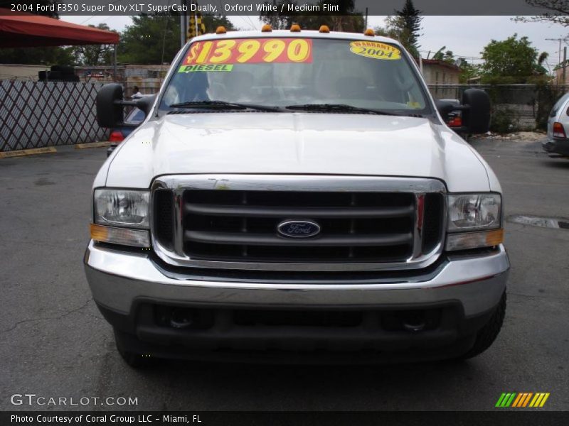 Oxford White / Medium Flint 2004 Ford F350 Super Duty XLT SuperCab Dually