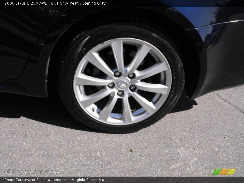 Blue Onyx Pearl / Sterling Gray 2006 Lexus IS 250 AWD