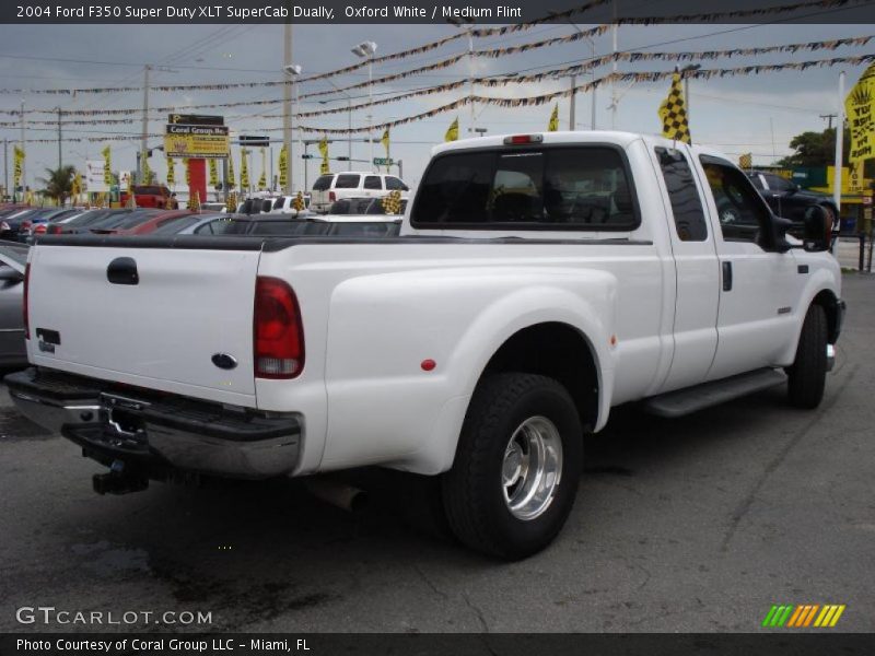 Oxford White / Medium Flint 2004 Ford F350 Super Duty XLT SuperCab Dually