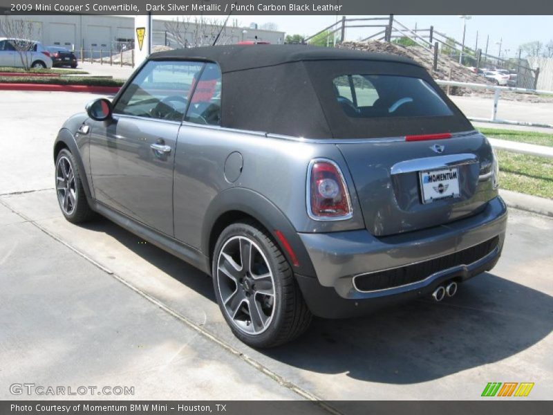Dark Silver Metallic / Punch Carbon Black Leather 2009 Mini Cooper S Convertible