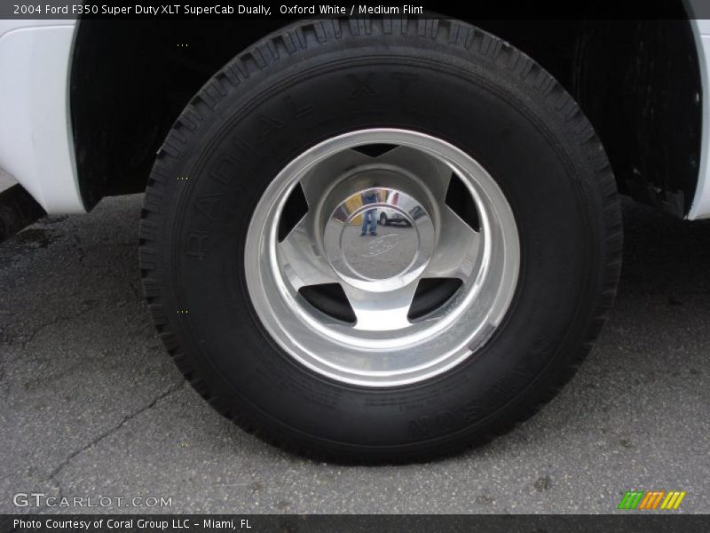 Oxford White / Medium Flint 2004 Ford F350 Super Duty XLT SuperCab Dually