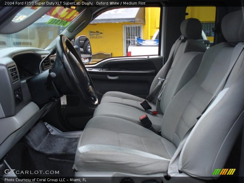 Oxford White / Medium Flint 2004 Ford F350 Super Duty XLT SuperCab Dually