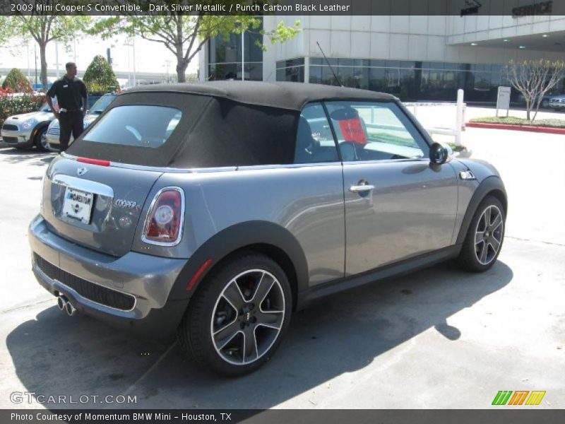 Dark Silver Metallic / Punch Carbon Black Leather 2009 Mini Cooper S Convertible