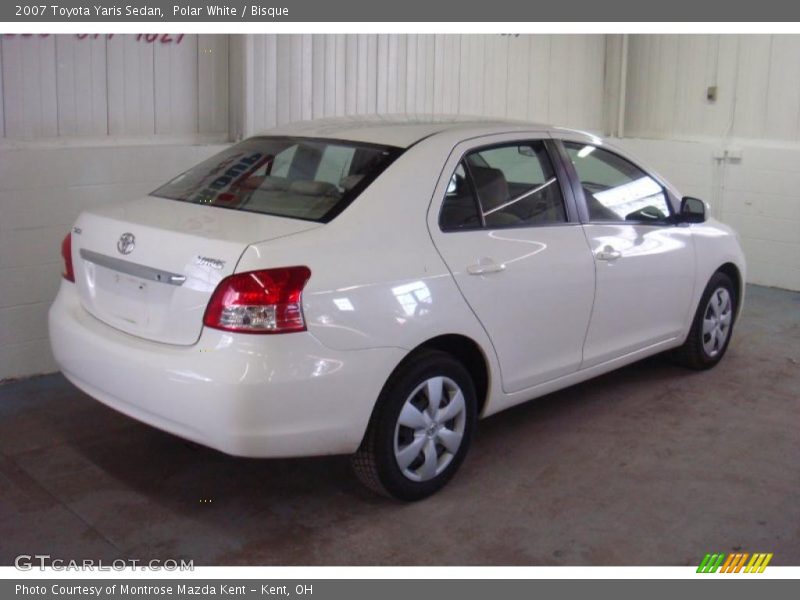 Polar White / Bisque 2007 Toyota Yaris Sedan