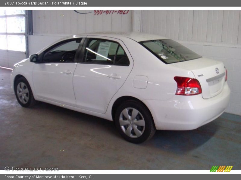 Polar White / Bisque 2007 Toyota Yaris Sedan