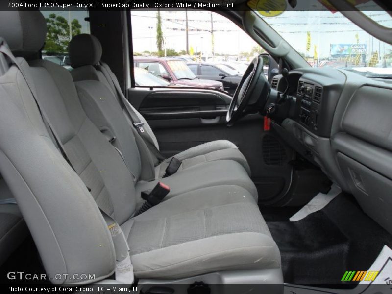Oxford White / Medium Flint 2004 Ford F350 Super Duty XLT SuperCab Dually