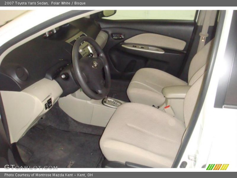 Polar White / Bisque 2007 Toyota Yaris Sedan