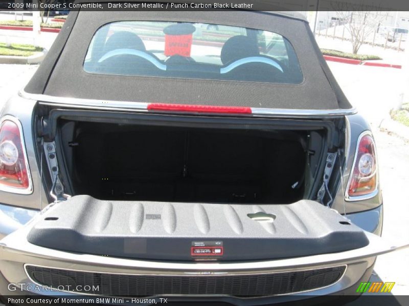 Dark Silver Metallic / Punch Carbon Black Leather 2009 Mini Cooper S Convertible