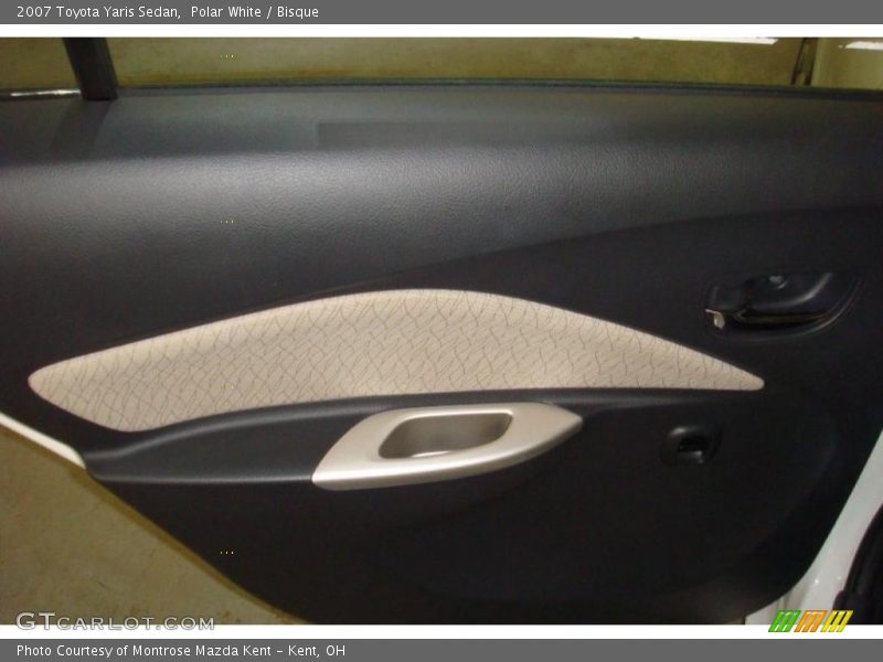 Polar White / Bisque 2007 Toyota Yaris Sedan