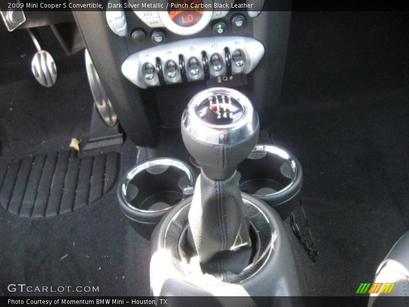 Dark Silver Metallic / Punch Carbon Black Leather 2009 Mini Cooper S Convertible
