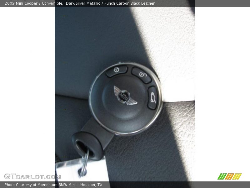 Dark Silver Metallic / Punch Carbon Black Leather 2009 Mini Cooper S Convertible
