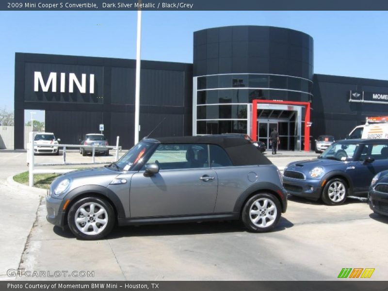 Dark Silver Metallic / Black/Grey 2009 Mini Cooper S Convertible