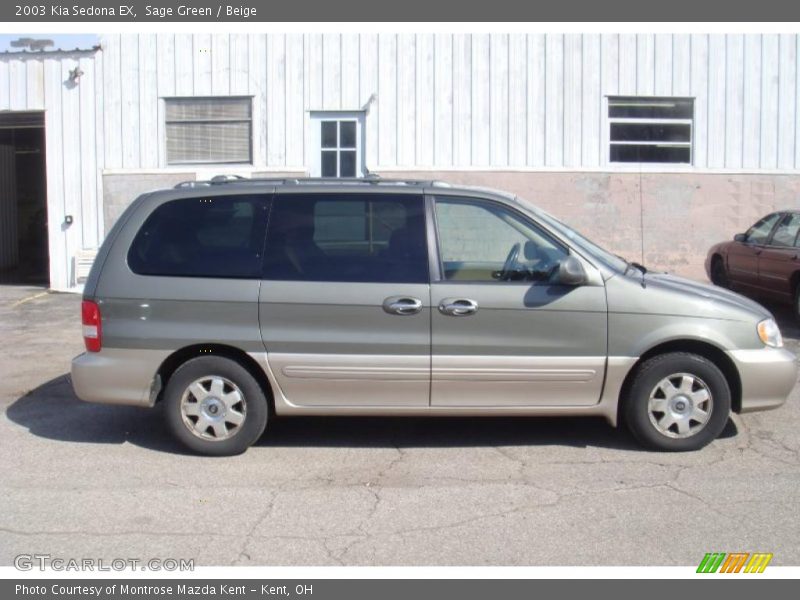 Sage Green / Beige 2003 Kia Sedona EX