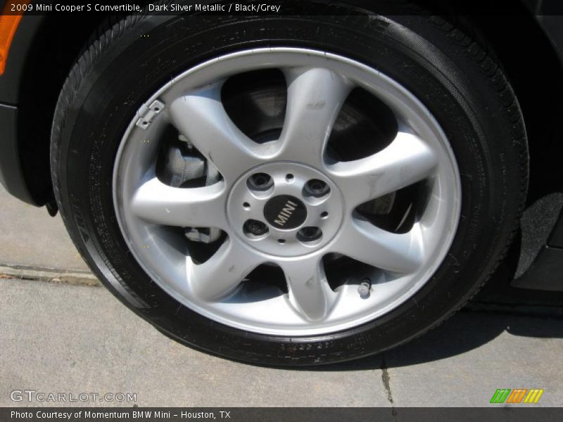 Dark Silver Metallic / Black/Grey 2009 Mini Cooper S Convertible