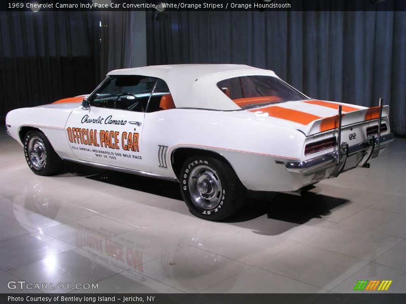 White/Orange Stripes / Orange Houndstooth 1969 Chevrolet Camaro Indy Pace Car Convertible