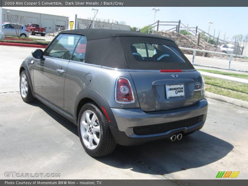 Dark Silver Metallic / Black/Grey 2009 Mini Cooper S Convertible