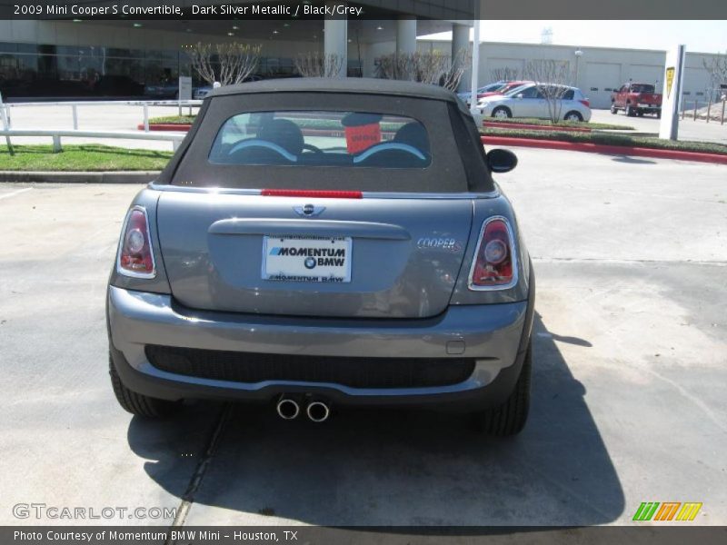 Dark Silver Metallic / Black/Grey 2009 Mini Cooper S Convertible