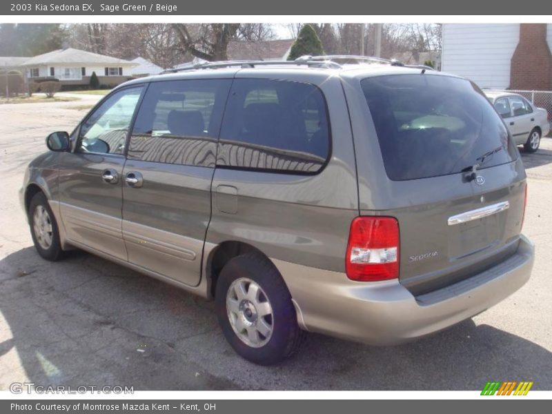 Sage Green / Beige 2003 Kia Sedona EX