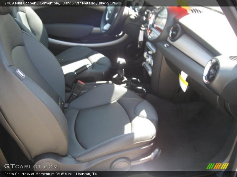 Dark Silver Metallic / Black/Grey 2009 Mini Cooper S Convertible