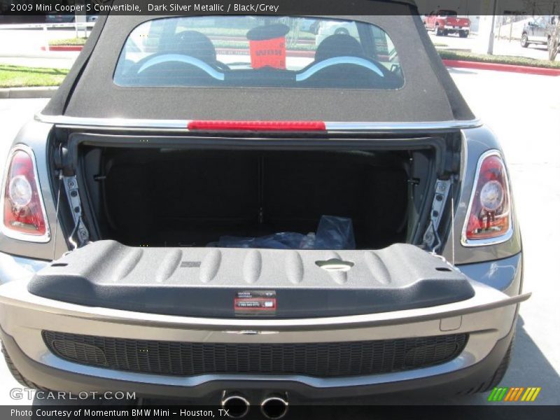 Dark Silver Metallic / Black/Grey 2009 Mini Cooper S Convertible