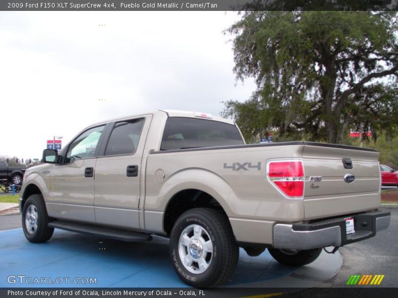 Pueblo Gold Metallic / Camel/Tan 2009 Ford F150 XLT SuperCrew 4x4