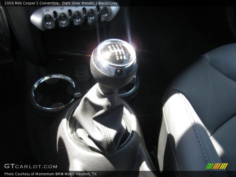 Dark Silver Metallic / Black/Grey 2009 Mini Cooper S Convertible
