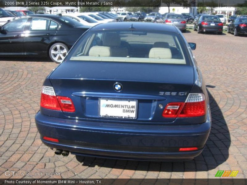 Mystic Blue Metallic / Sand 2006 BMW 3 Series 325i Coupe