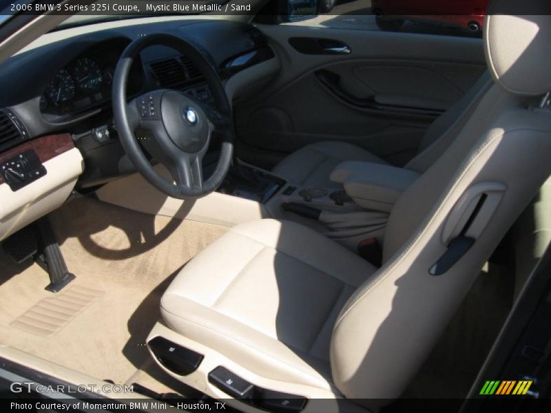 Mystic Blue Metallic / Sand 2006 BMW 3 Series 325i Coupe