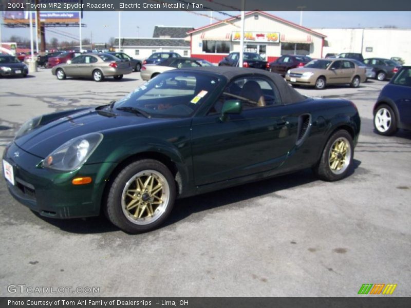 Electric Green Metallic / Tan 2001 Toyota MR2 Spyder Roadster
