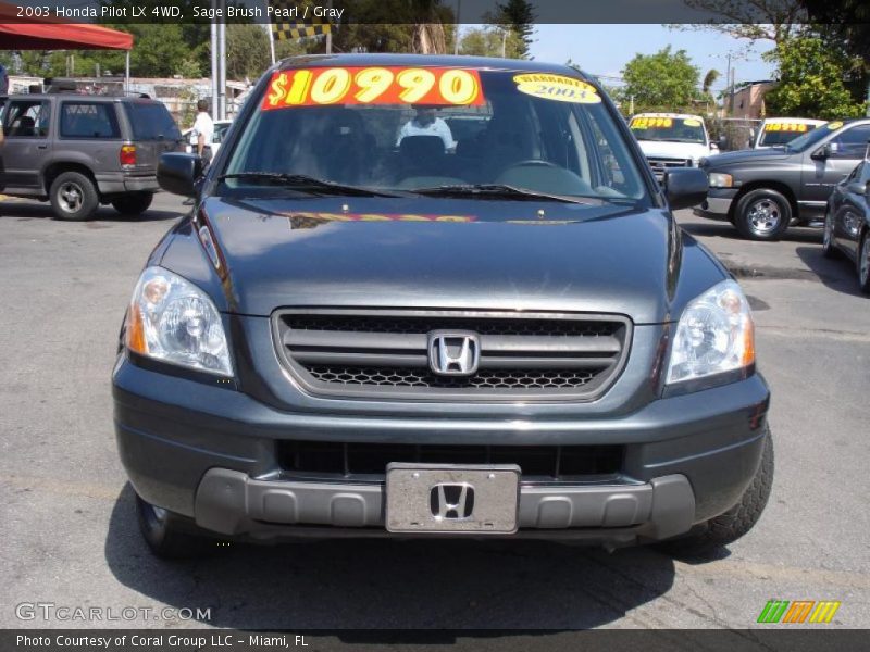 Sage Brush Pearl / Gray 2003 Honda Pilot LX 4WD