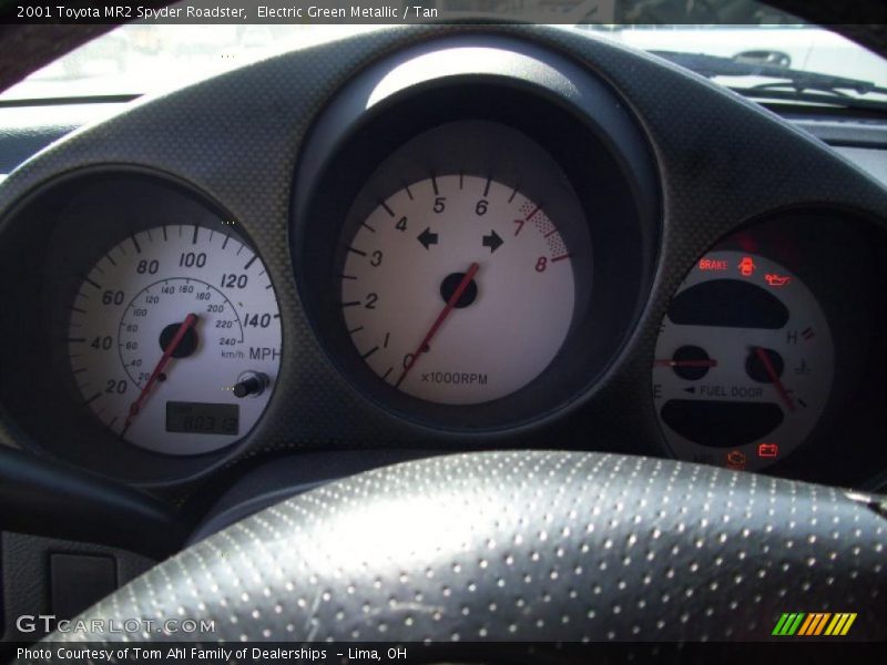 Electric Green Metallic / Tan 2001 Toyota MR2 Spyder Roadster