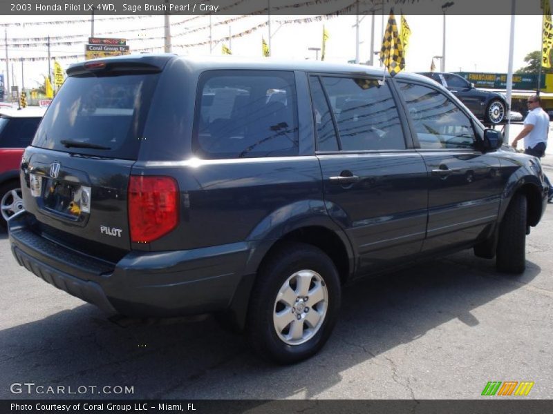 Sage Brush Pearl / Gray 2003 Honda Pilot LX 4WD