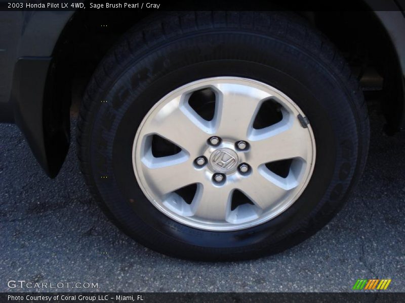 Sage Brush Pearl / Gray 2003 Honda Pilot LX 4WD