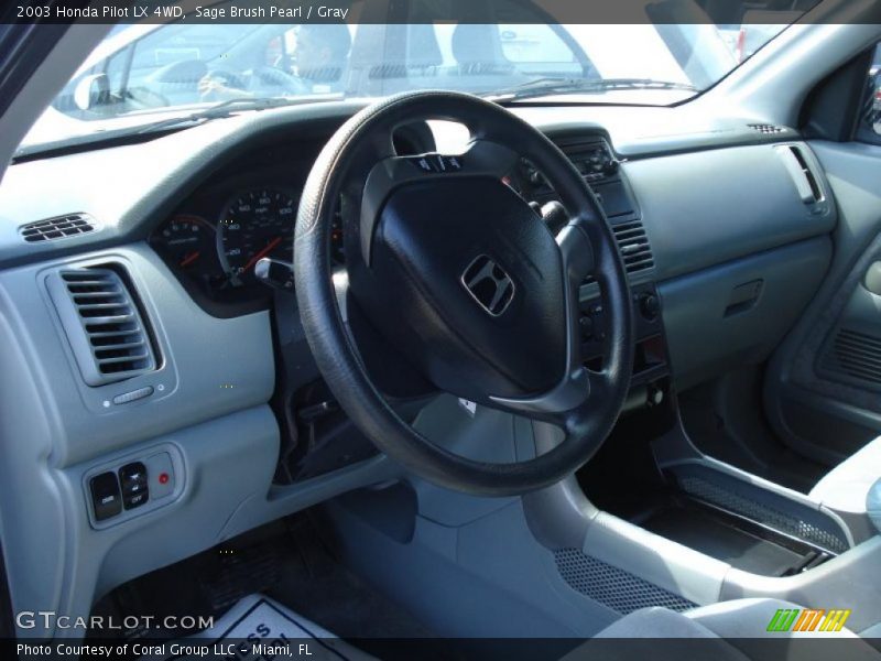 Sage Brush Pearl / Gray 2003 Honda Pilot LX 4WD