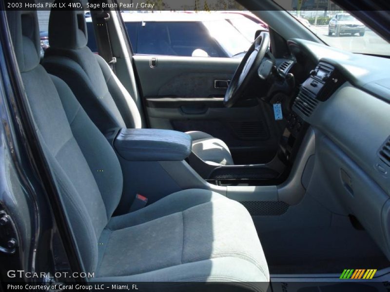 Sage Brush Pearl / Gray 2003 Honda Pilot LX 4WD